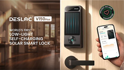 Finally, No More Battery Anxiety: DESLOC V150 Plus Launches as the World’s First Self-Charging Solar Smart Lock That Works in the Shade